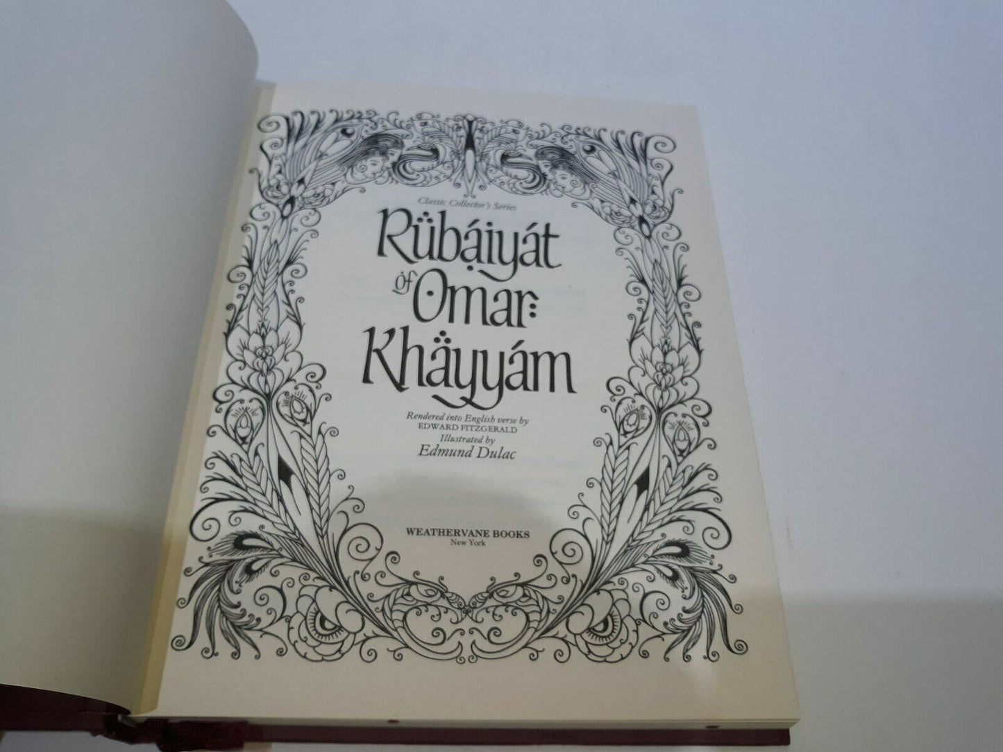 Classic Collectors Series RUBAIYAT OF OMAR KHAYYAM Edmund Dulac 1985 Fitzgerald