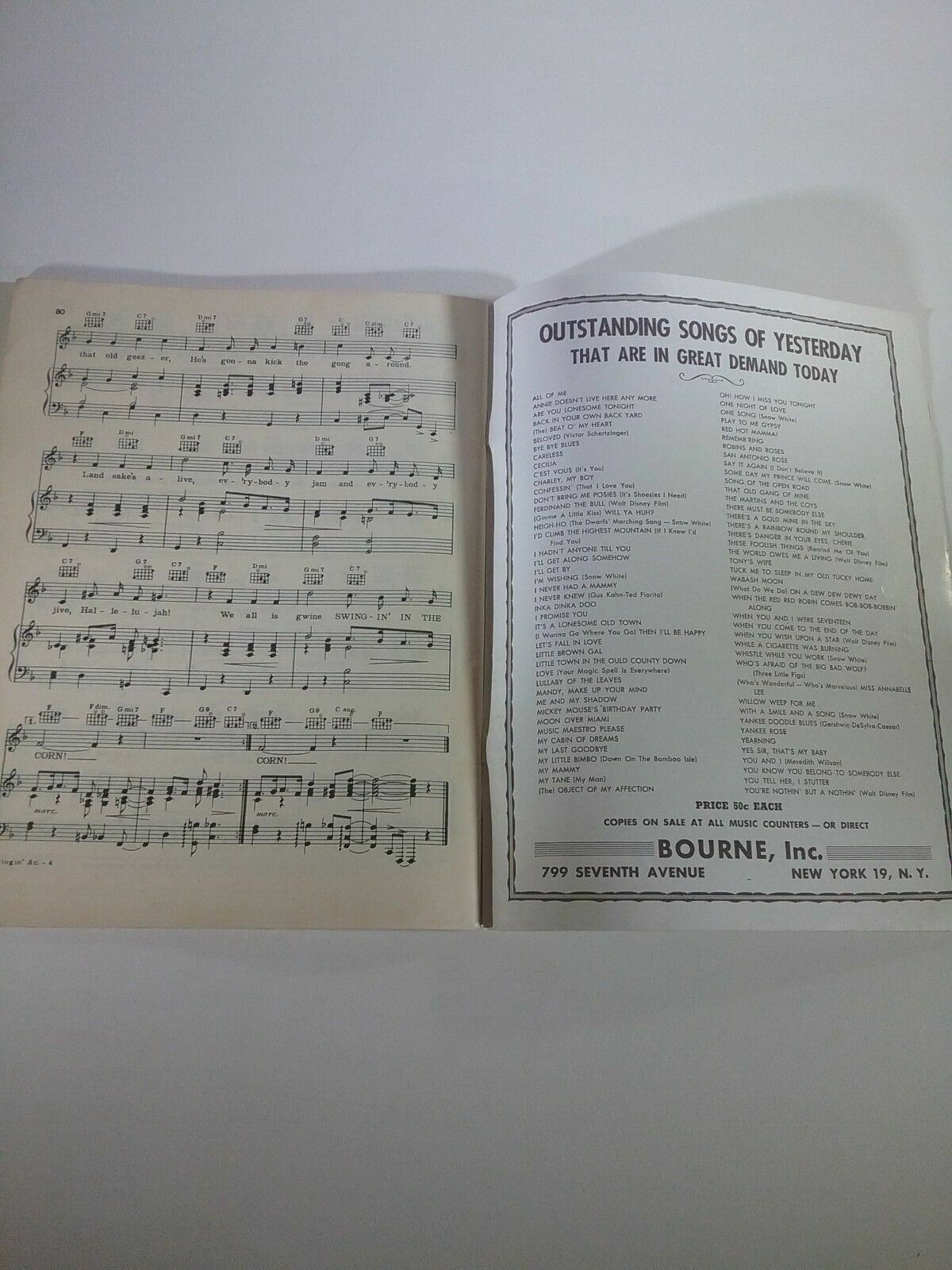 1942 BOB WILLIS ROUNDUP OF THE CENTURY SONG BOOK,Cowboy Country