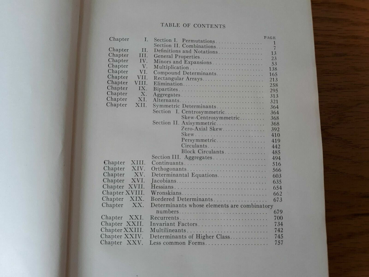 A Treatise On The Theory Of Determinants 1930 Thomas Muir Hardcover