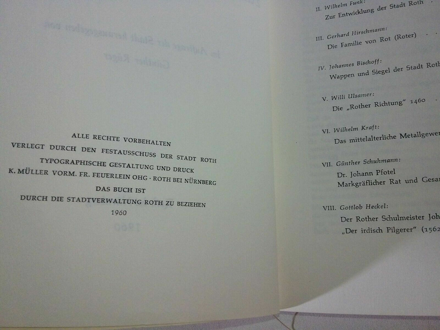 900 Jahre Roth – Festschrift zur 900-Jahr-Feier der Stadt Roth bei Nürnberg – Bu