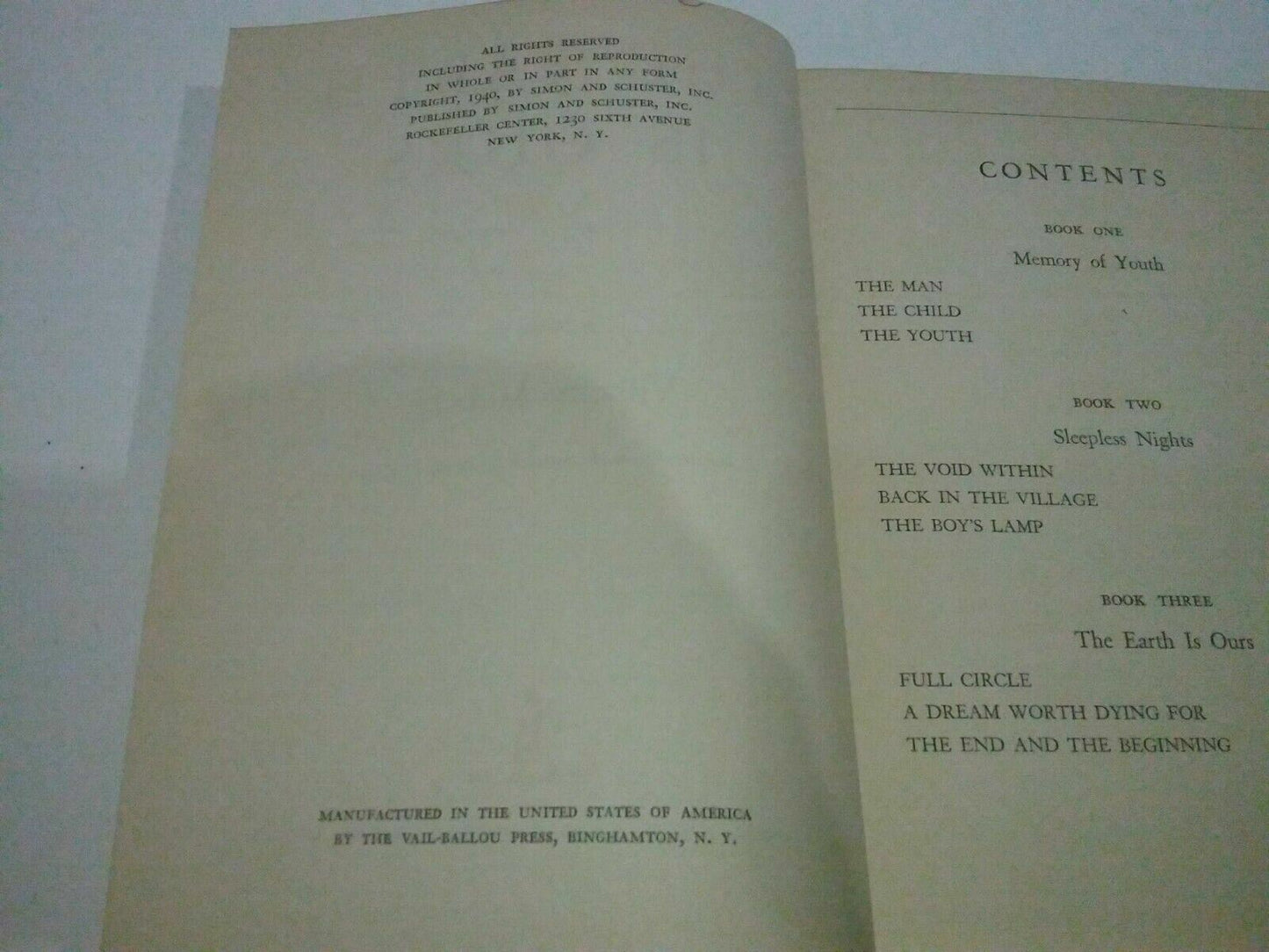 1940 The Earth is Ours Vilhelm Moberg translated from Swedish by Edwin Bjorkman
