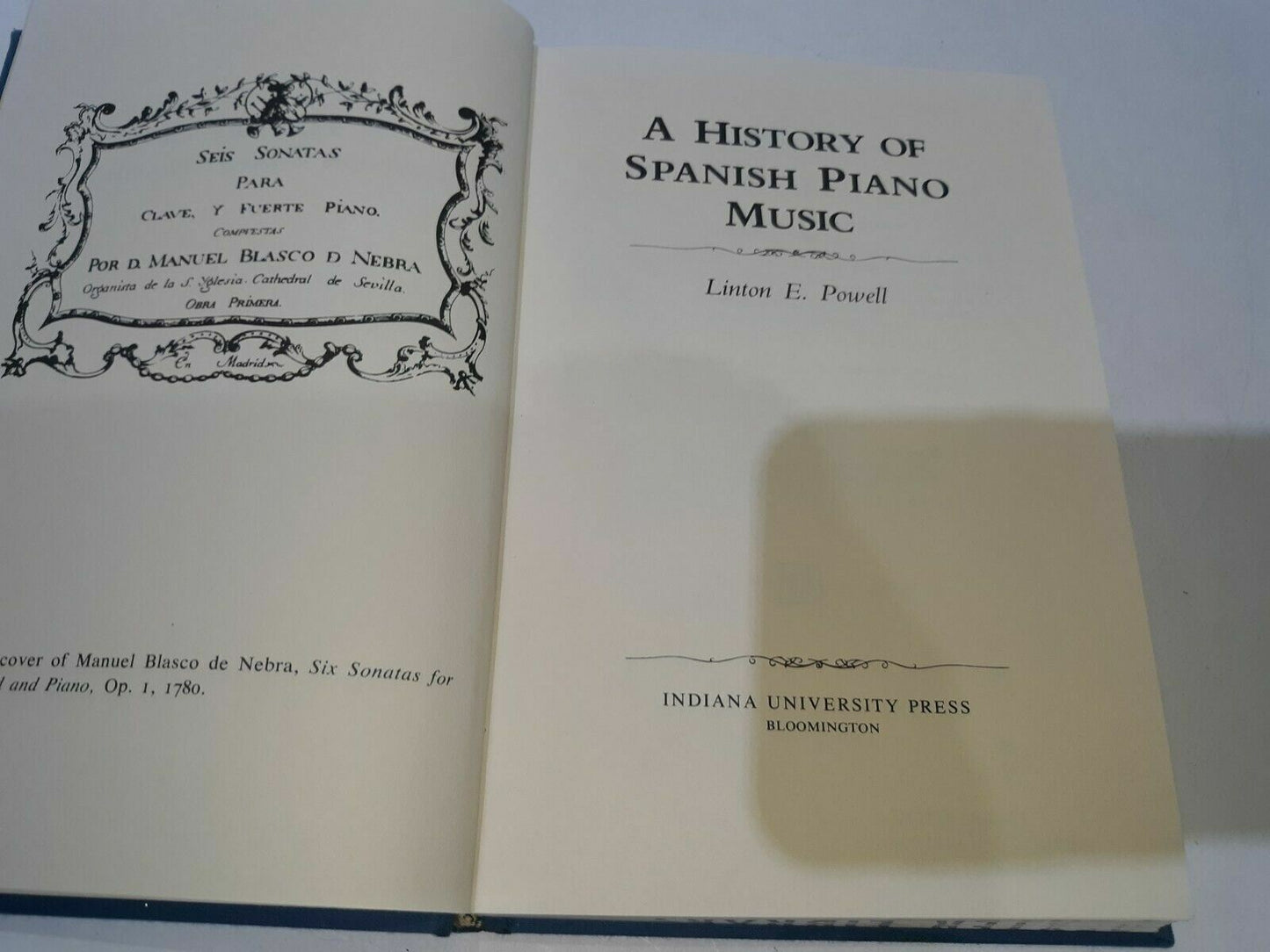 A History of Spanish Piano Music by Linton E. Powell 1980 Hardcover
