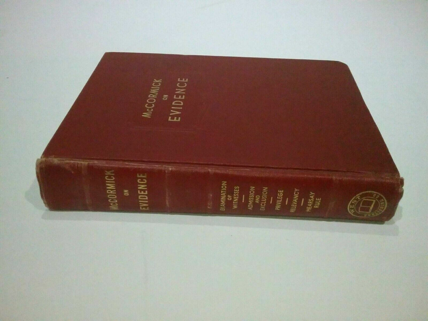 McCormick on Evidence by Charles T. McCormick, 1954, Hardcover, West Publishing
