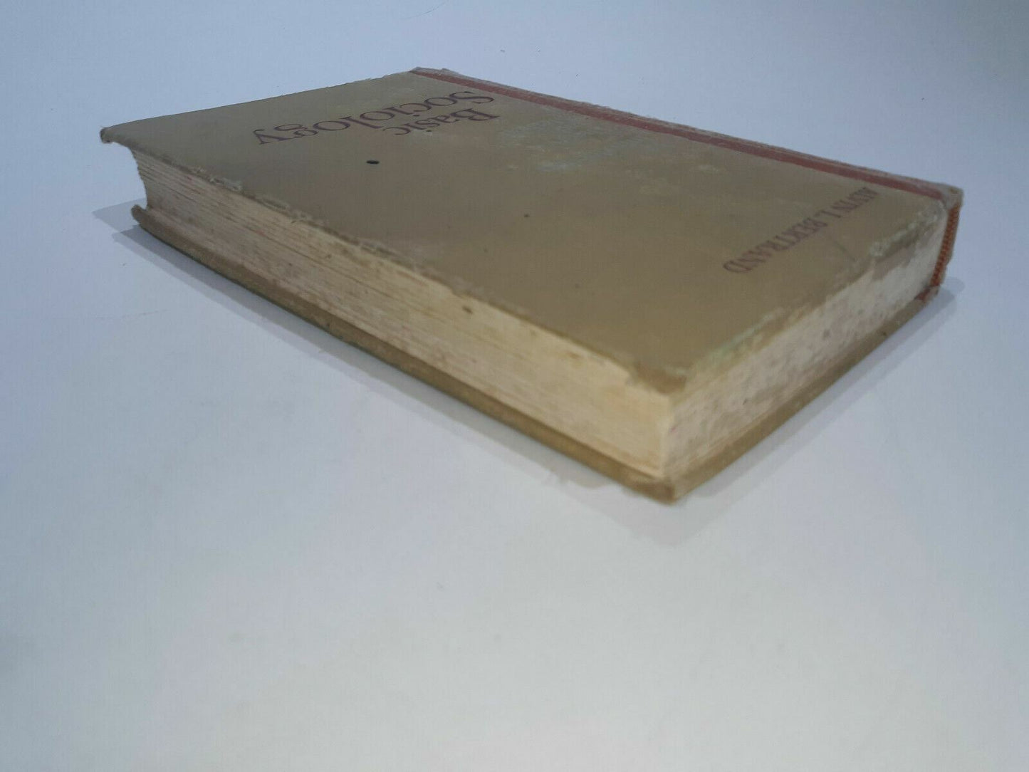 Basic Sociology An Introduction to Theory and Method by Alvin L Bertrand 1967