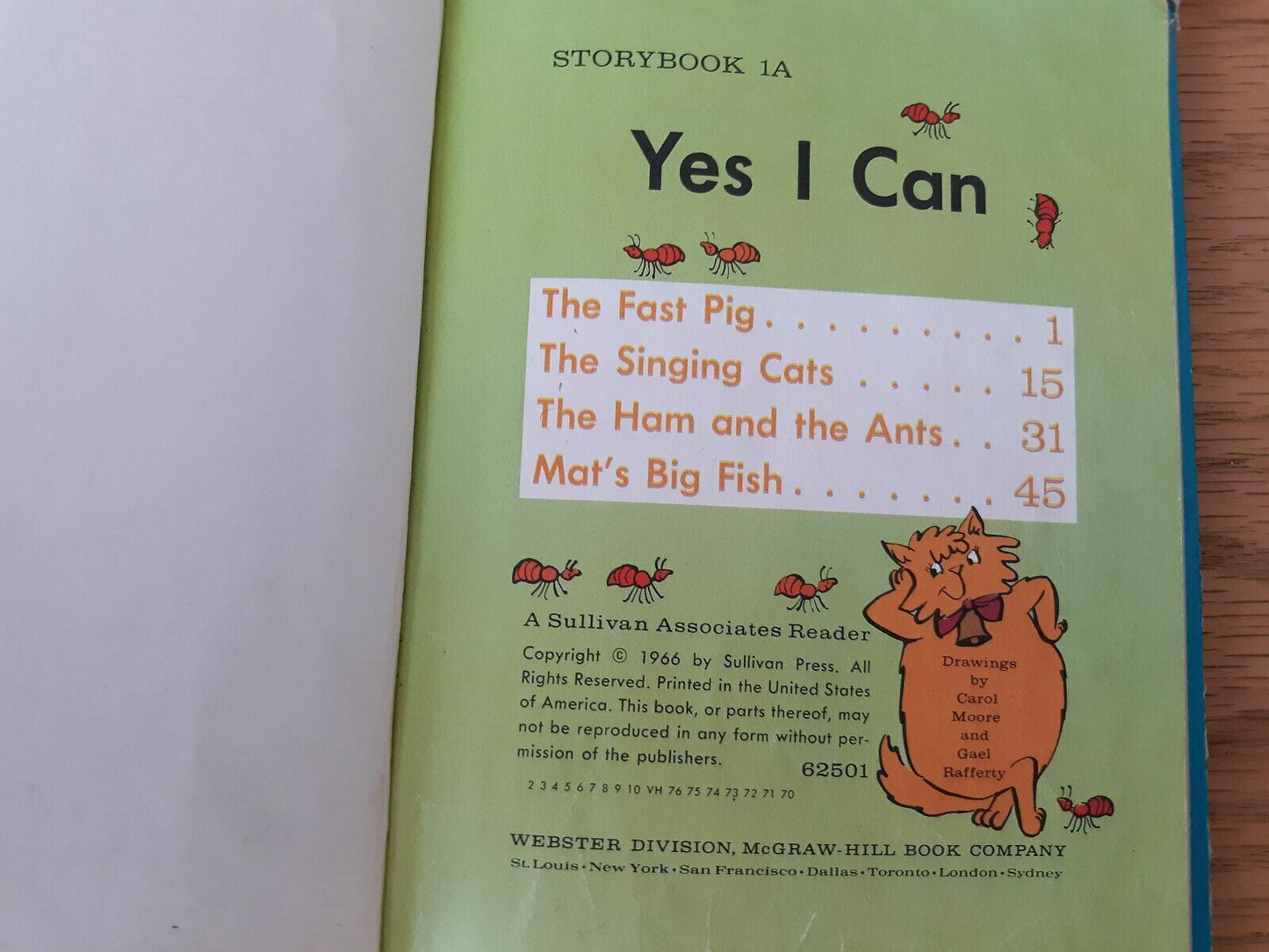 Yes I Can Storybook 1A Webster Dvi. McGraw Hill 1966 HC