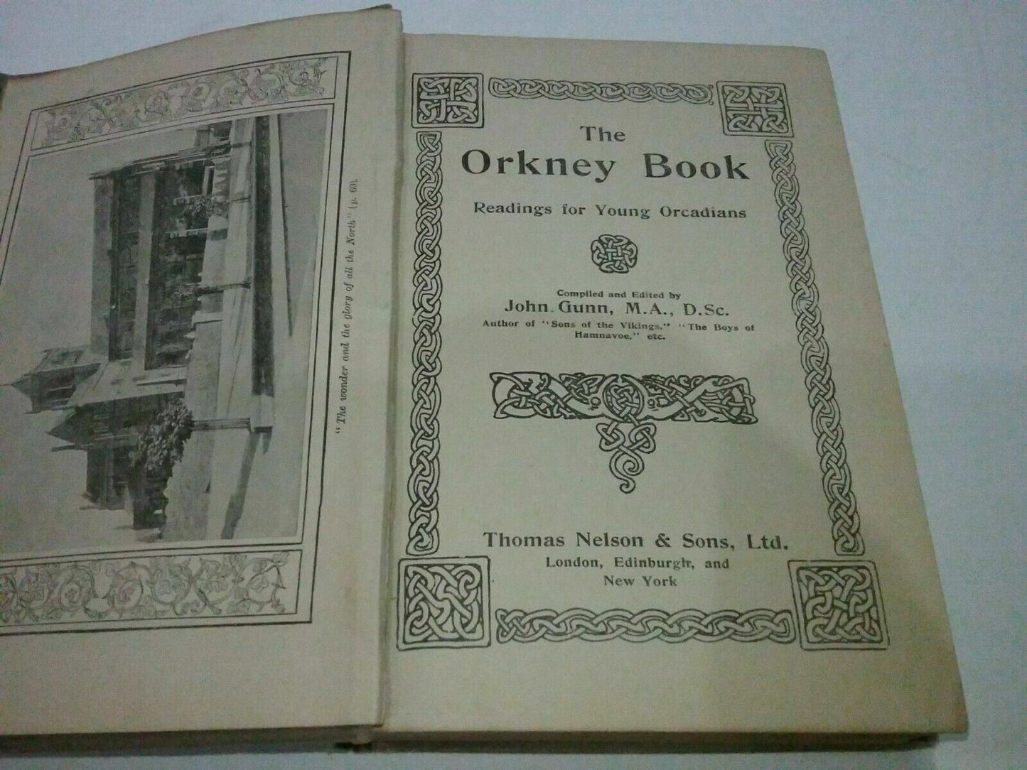 1909 - The Orkney Book by John Gunn HB Illustrated - Young Orcadians