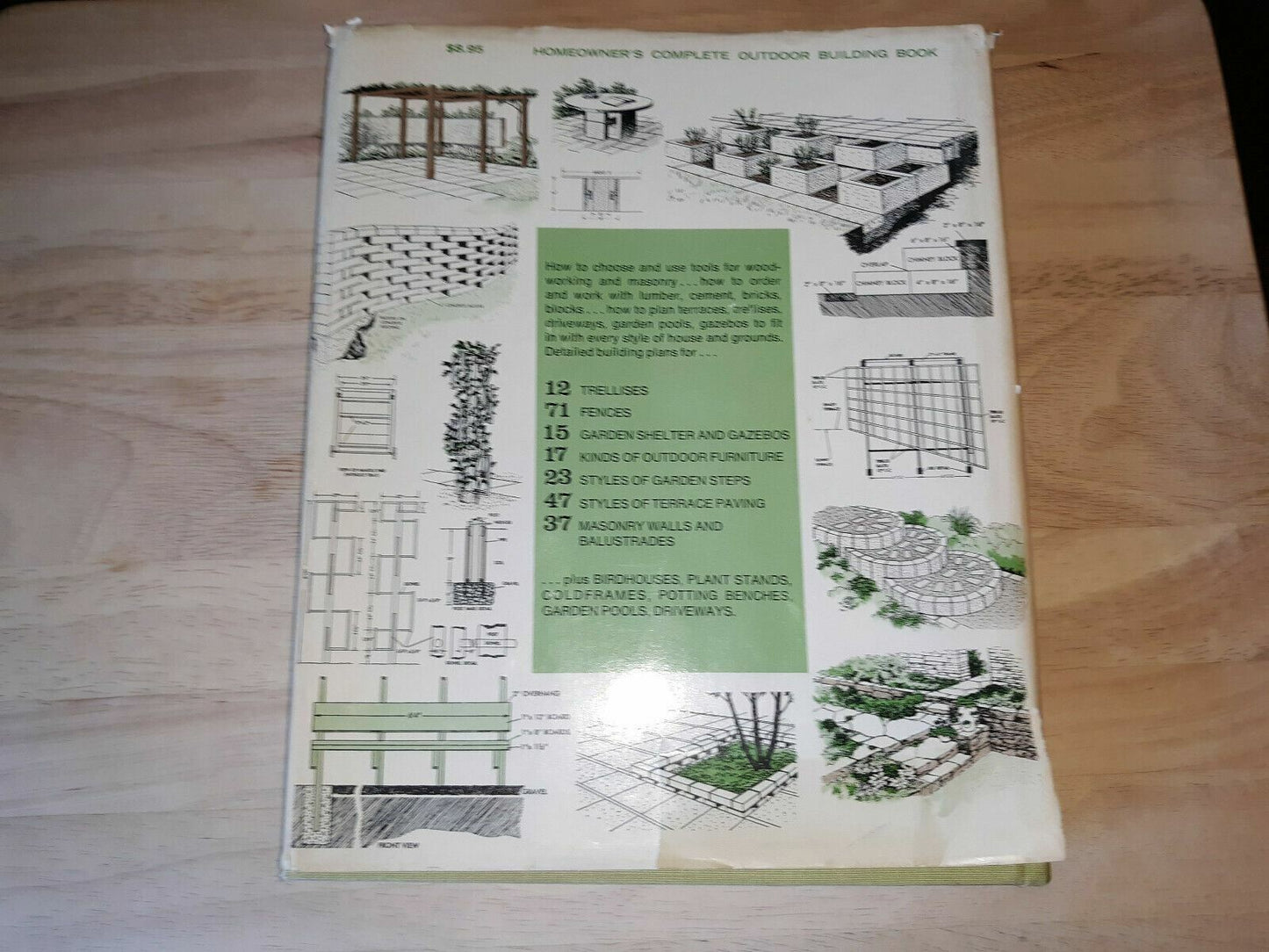 Homeowner’s Complete Outdoor Building Book Hc John Burton Brimer 1971