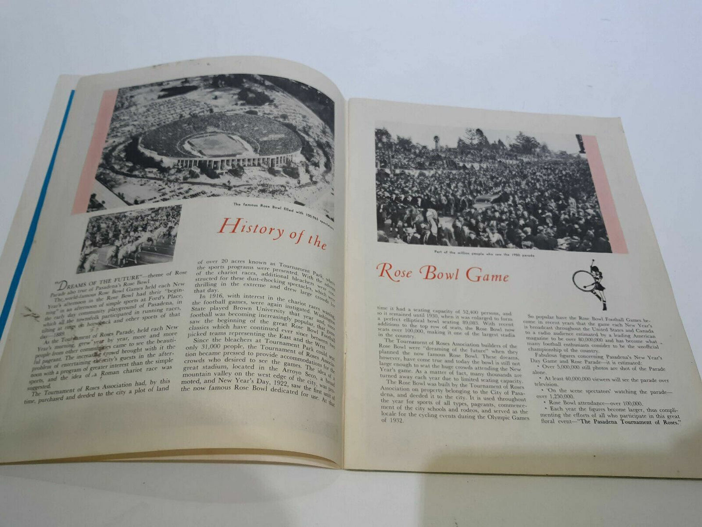 1952 Pasadena Tournament of Roses Review Program