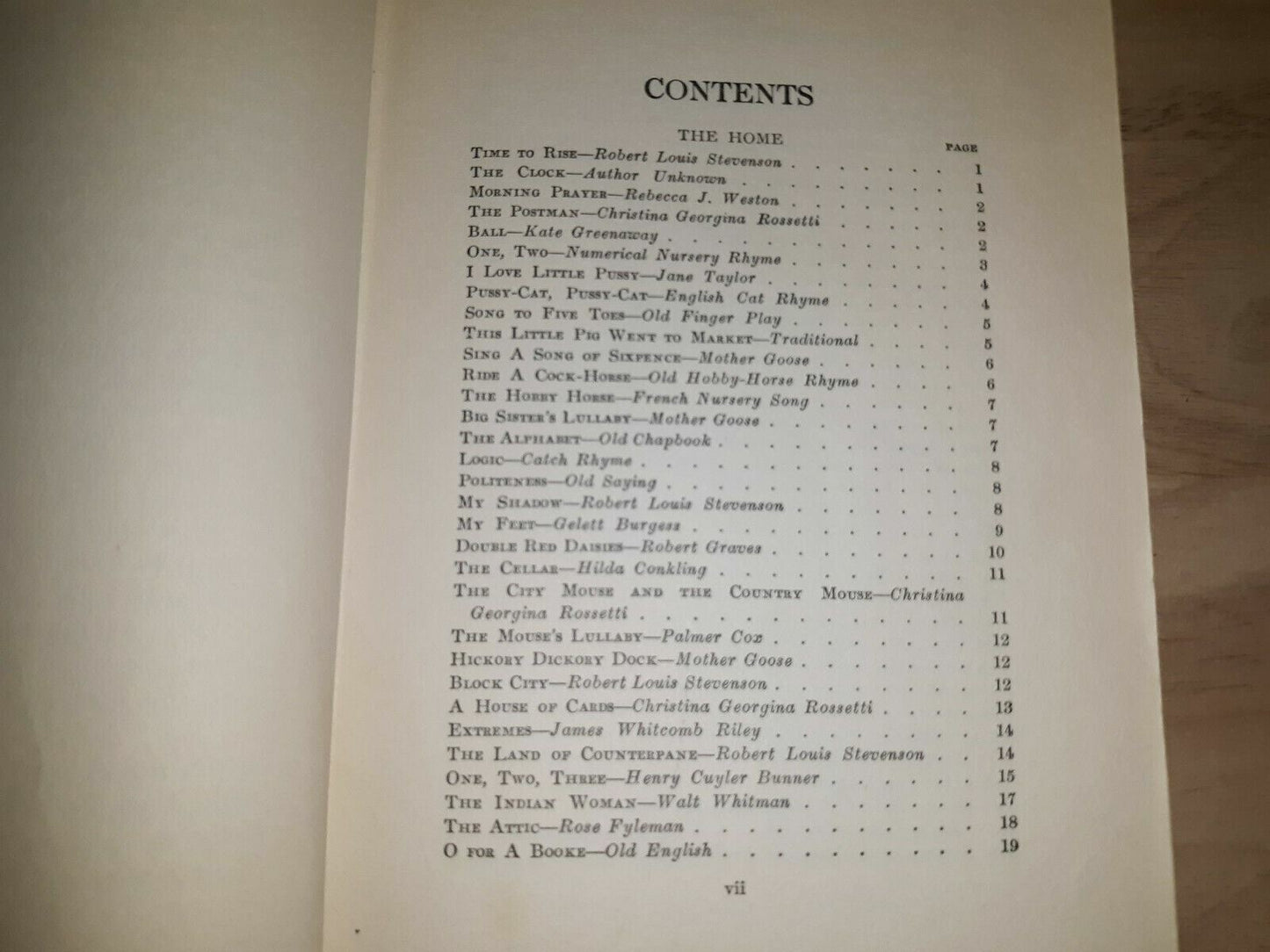 1945 Poems For The Children's Hour Josephine Bouton