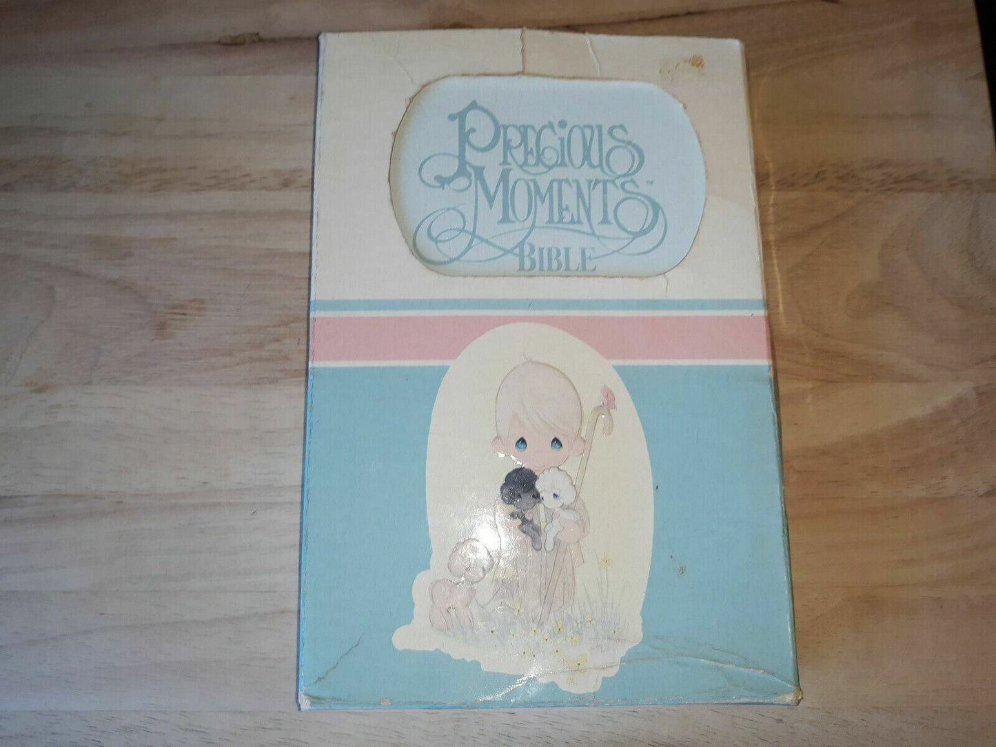 Precious Moments Catholic Edition Holy Bible, 1271B Blue Mist, Original Box