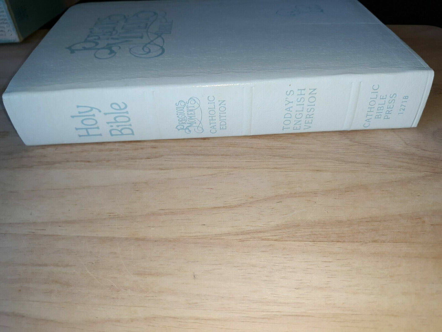 Precious Moments Catholic Edition Holy Bible, 1271B Blue Mist, Original Box