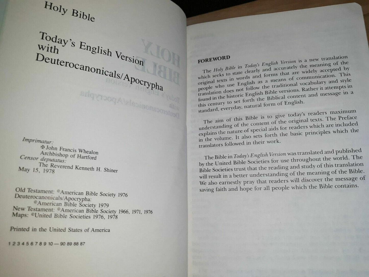 Precious Moments Catholic Edition Holy Bible, 1271B Blue Mist, Original Box