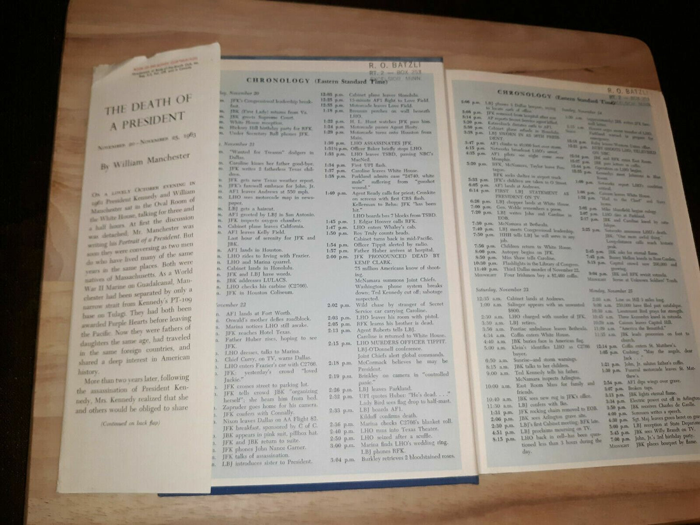 1ST EDITION The Death of a President November 1963 MANCHESTER John F. Kennedy