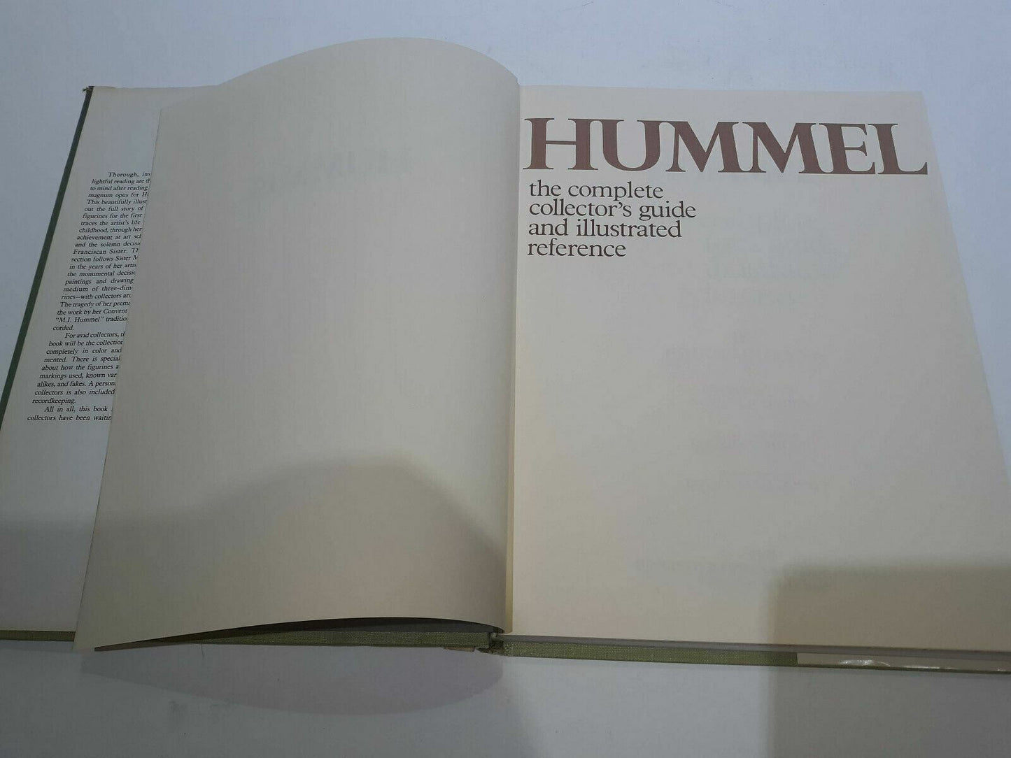Hummel The Complete Collector's Guide and Illustrated Reference HC 1976 Ehrmann