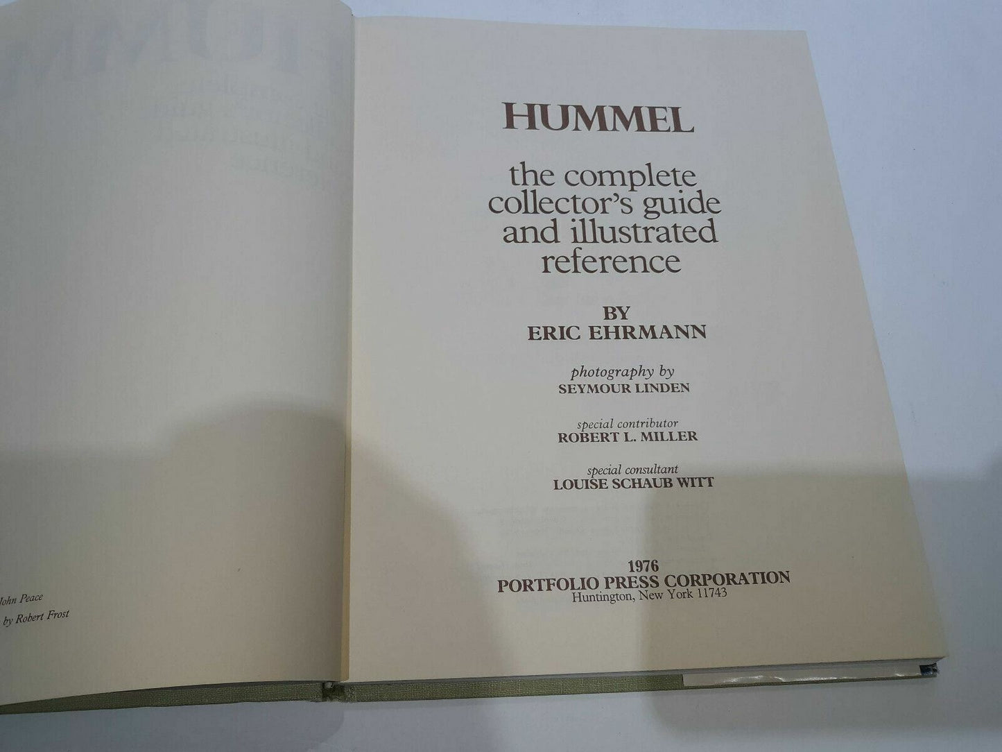 Hummel The Complete Collector's Guide and Illustrated Reference HC 1976 Ehrmann