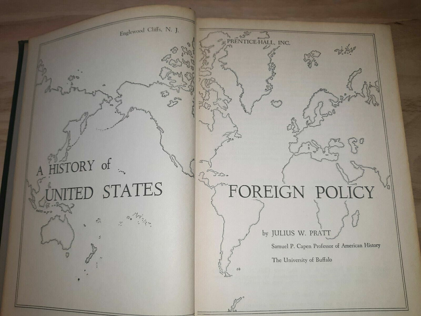 A History of United States Foreign Policy 1955 2nd Printing Pratt