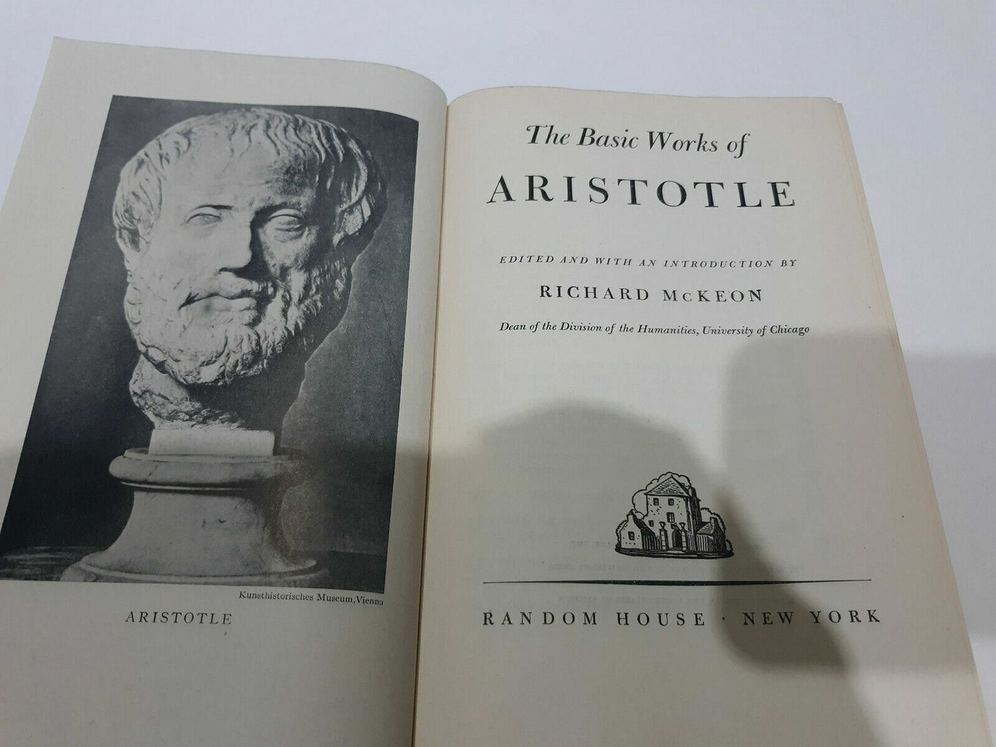 The Basic Works of Aristotle by Richard Mckeon, 1941 7th Printing Hardcover