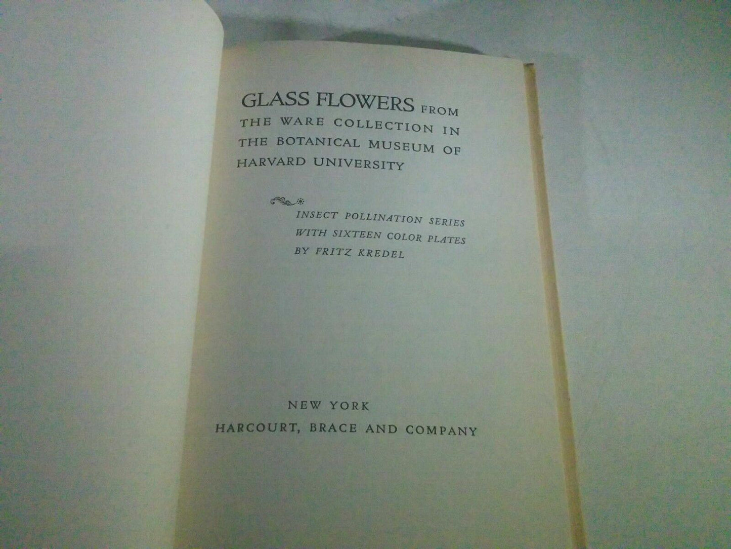 Glass Flowers in the Ware Collection, Kredel, 1940, 16 Color Plates