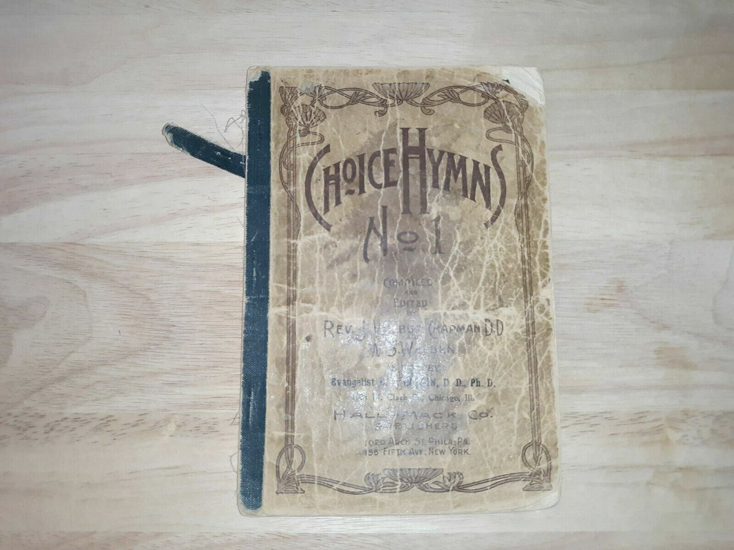 Choice Hymns No 1 Chapman Weeden 1902