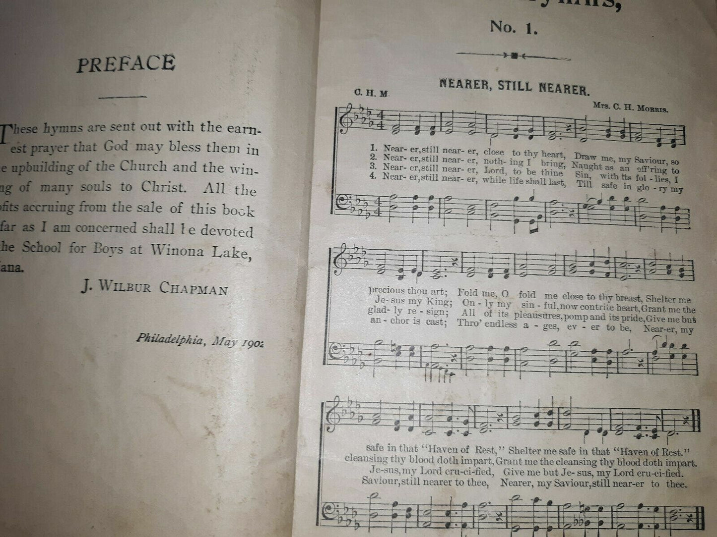 Choice Hymns No 1 Chapman Weeden 1902