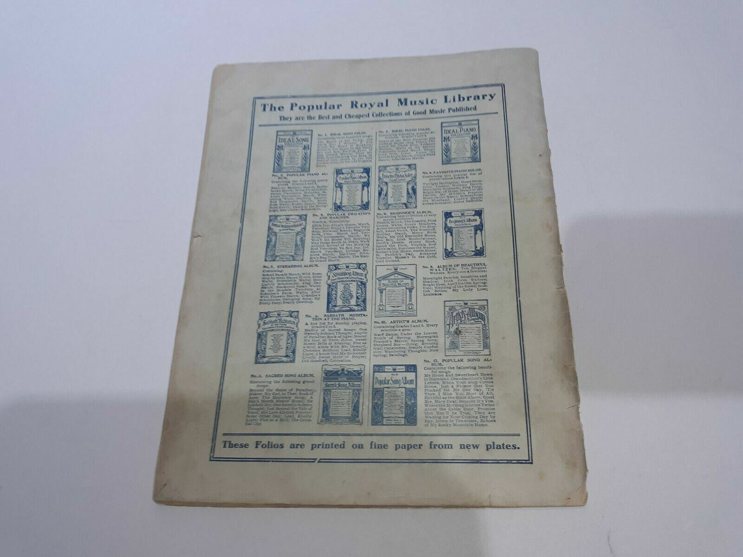 Children's Song Album 1906 Royal Music Library Mckinley Music
