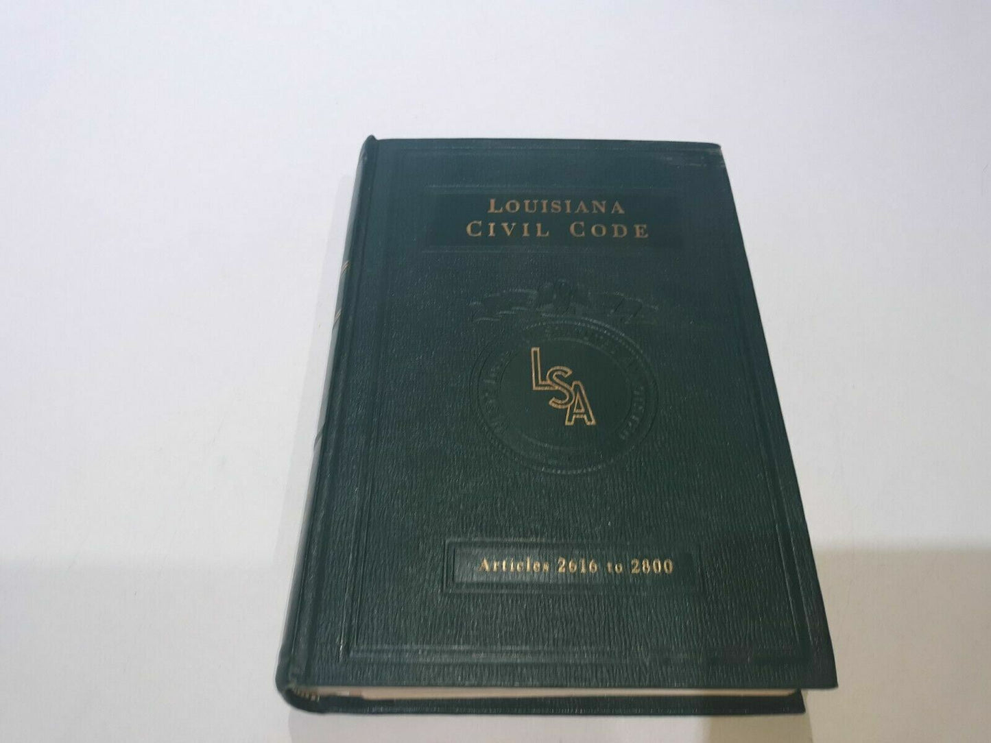 1952 Wests Louisiana Statutes Annotated Civil Code Volume 11 Articles 2616-2800