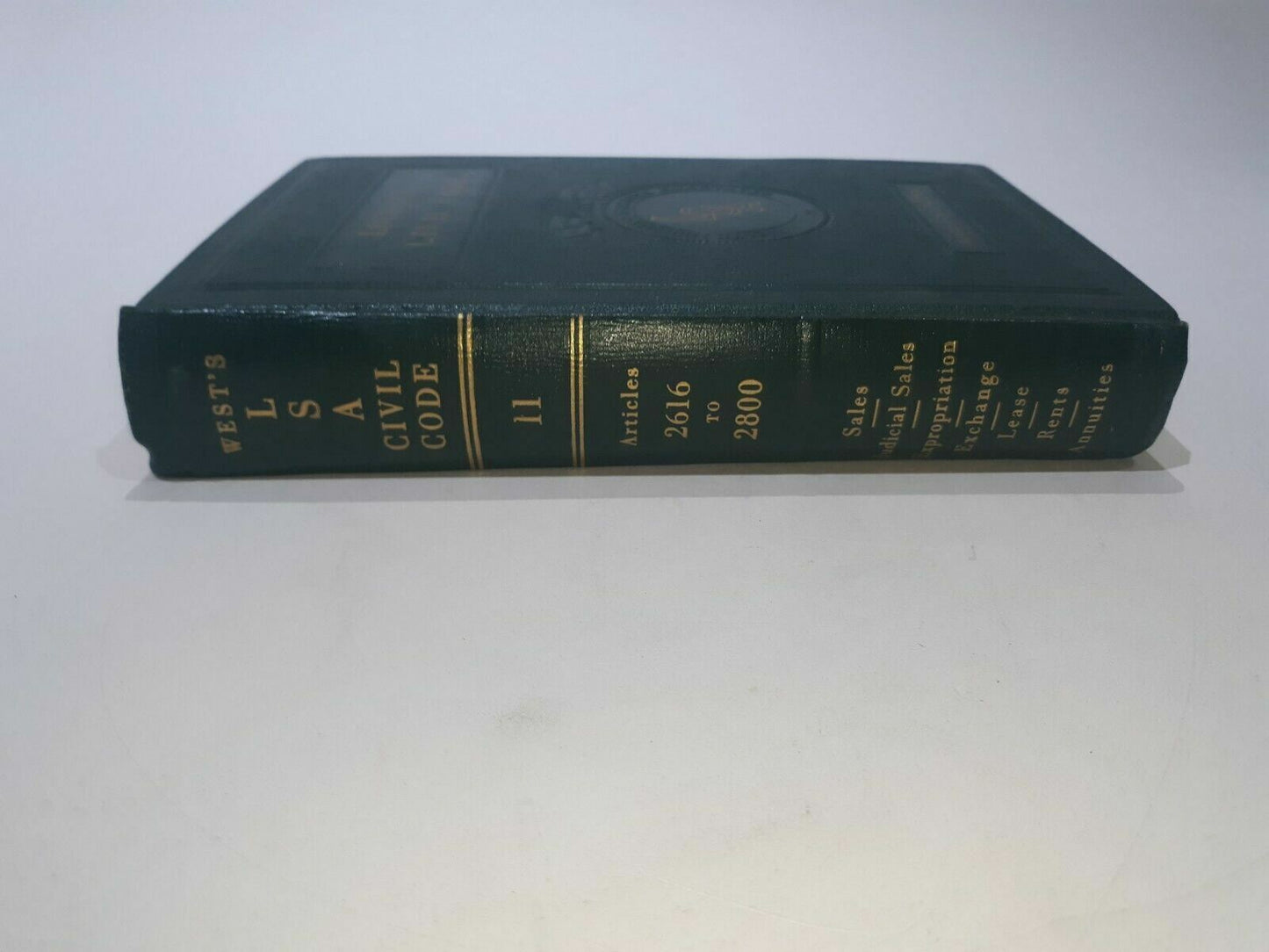 1952 Wests Louisiana Statutes Annotated Civil Code Volume 11 Articles 2616-2800