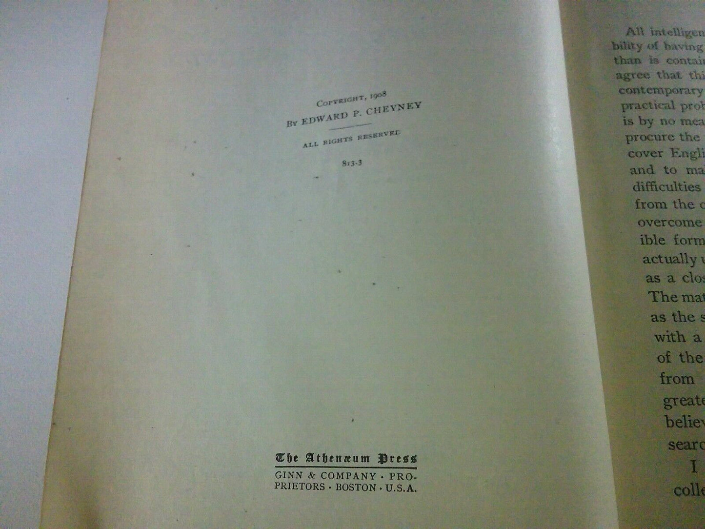 1908~READINGS IN ENGLISH HISTORY~Edward P Cheyney~A SHORT HISTORY OF ENGLAND