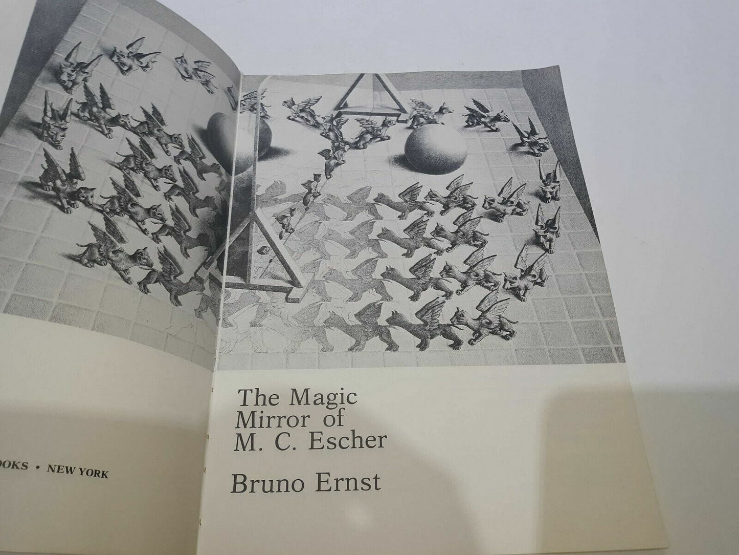 1976 The Magic Mirror of M.C. ESCHER by B Ernst 1st Edition Ballantine Paperback