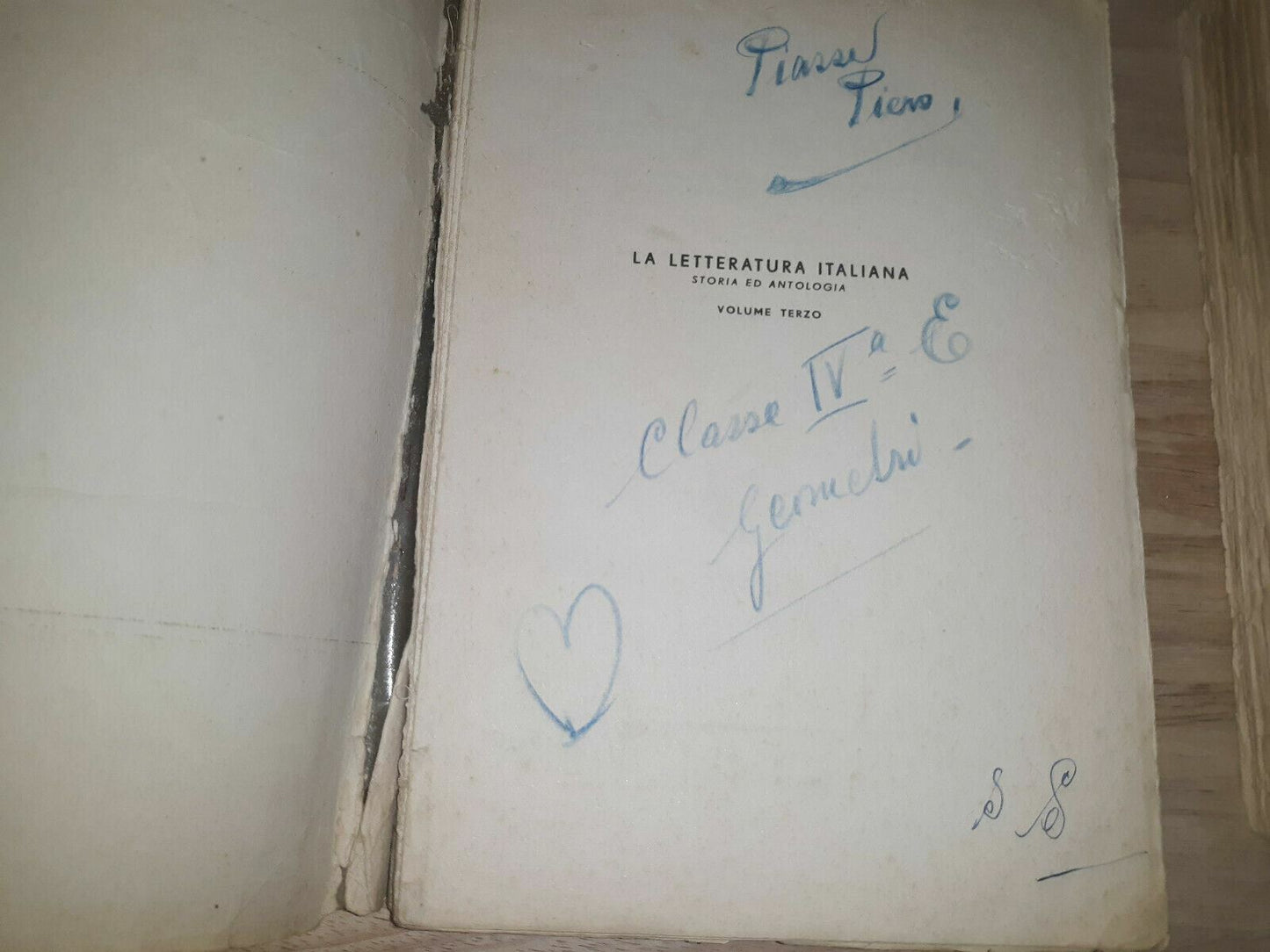 LA LETTERATURA ITALIANA Storia antologia Momigliano Vol Quarto Terzo 1952 1953