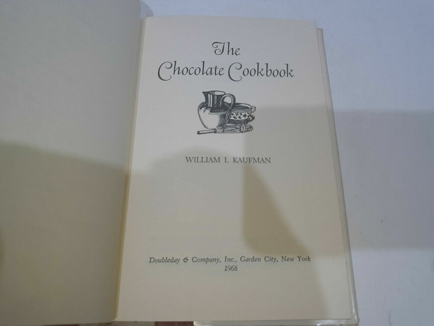 The CHOCOLATE COOKBOOK by William I Kaufman, 1968 1st Ed in DJ