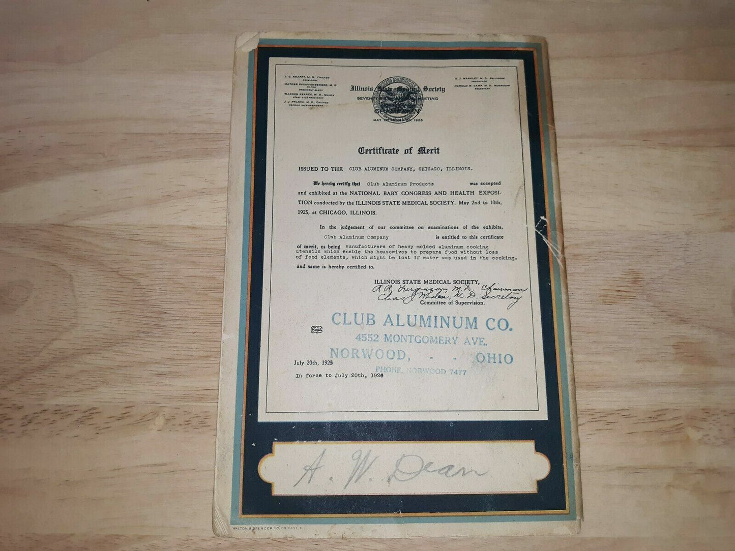 1926 The Recipe Book for Club Aluminum Ware With Personal Service