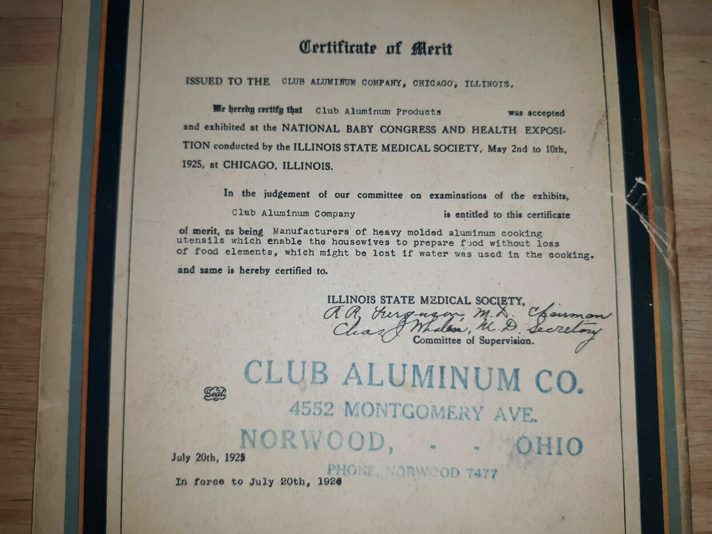1926 The Recipe Book for Club Aluminum Ware With Personal Service