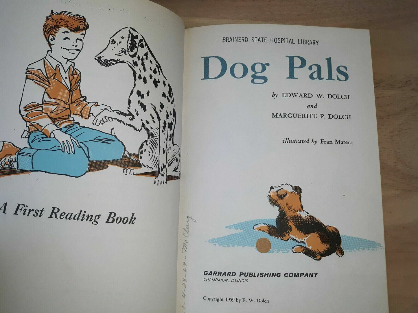 A Dolch First Reading Book Dog Pals 1959 Edward and Marguerite
