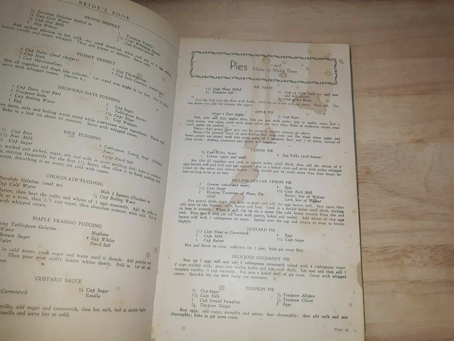 1934 The Bride’s Book of Recipes and Household Hints Gift Advertisers