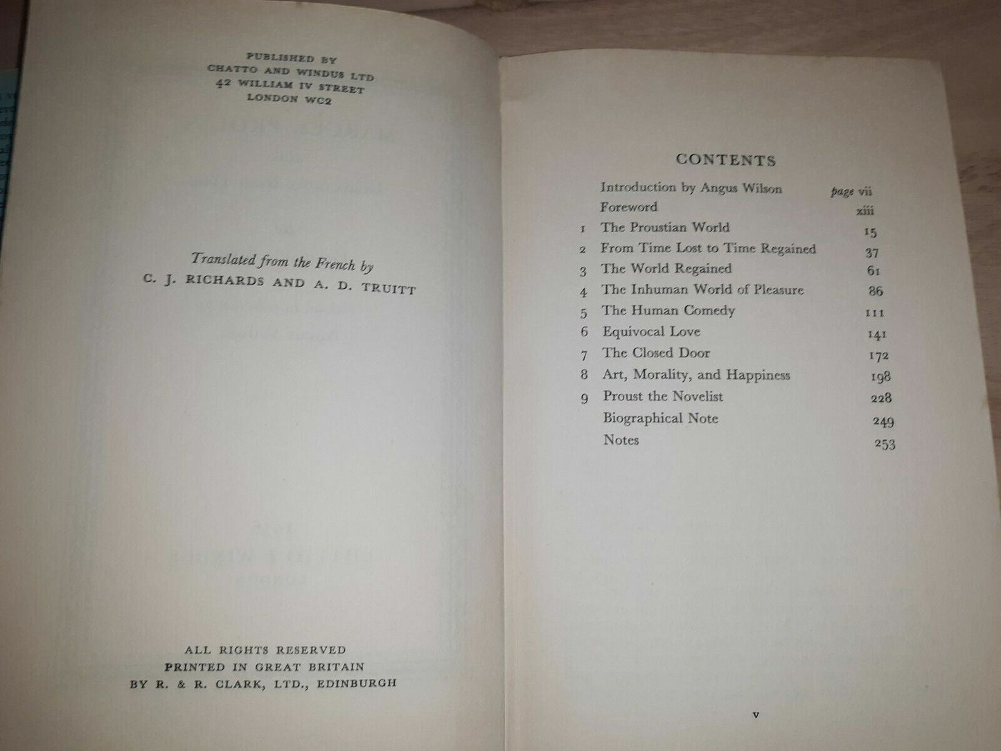 1956 Marcel Proust And Deliverance From Time Germaine Bree