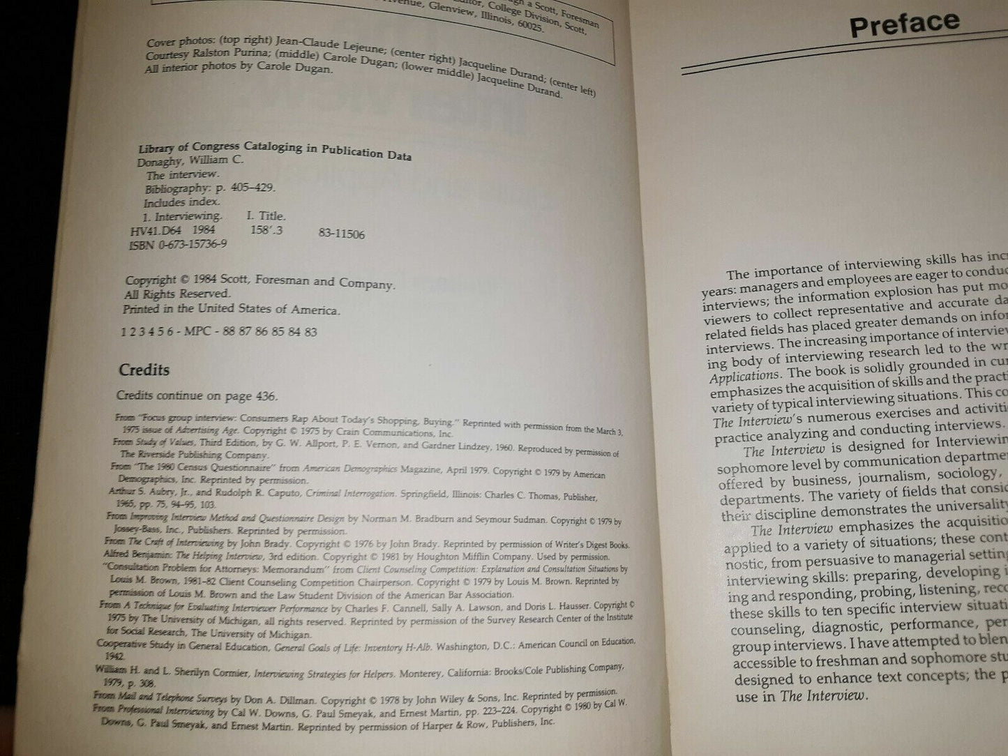 Interview : Slills Applications by William C. Donaghy (1984)