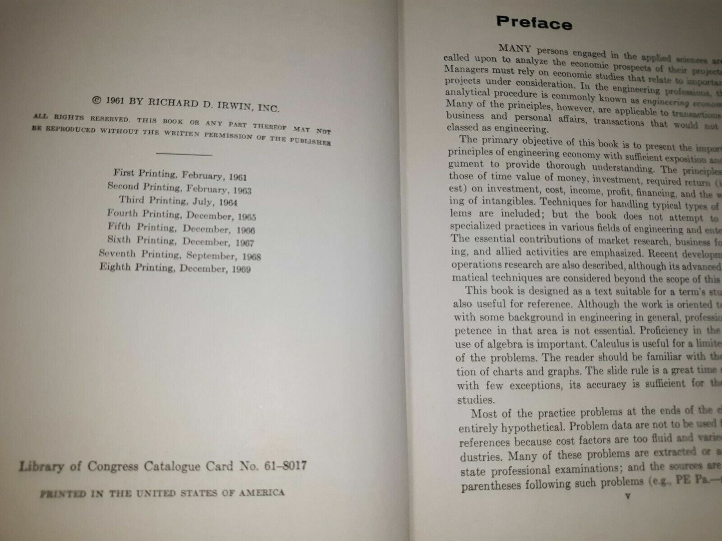 Project Economy Edwin Scott Roscoe 1969 8th Printing