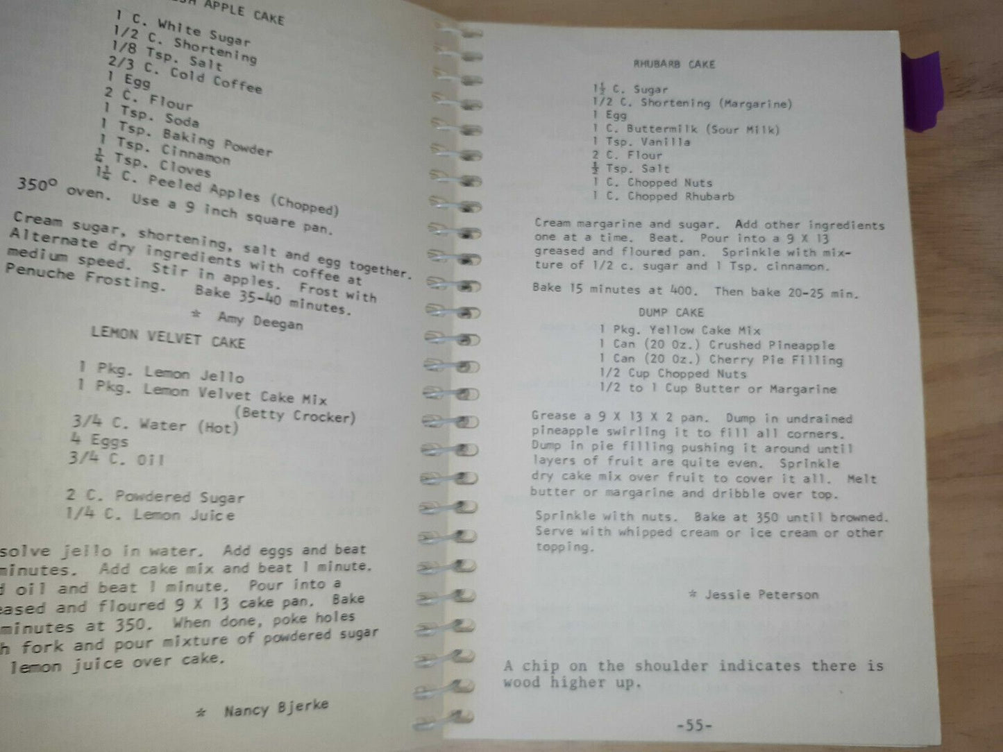 50th Anniversary Cookbook Farmington MN Lutheran Church 1932-1982