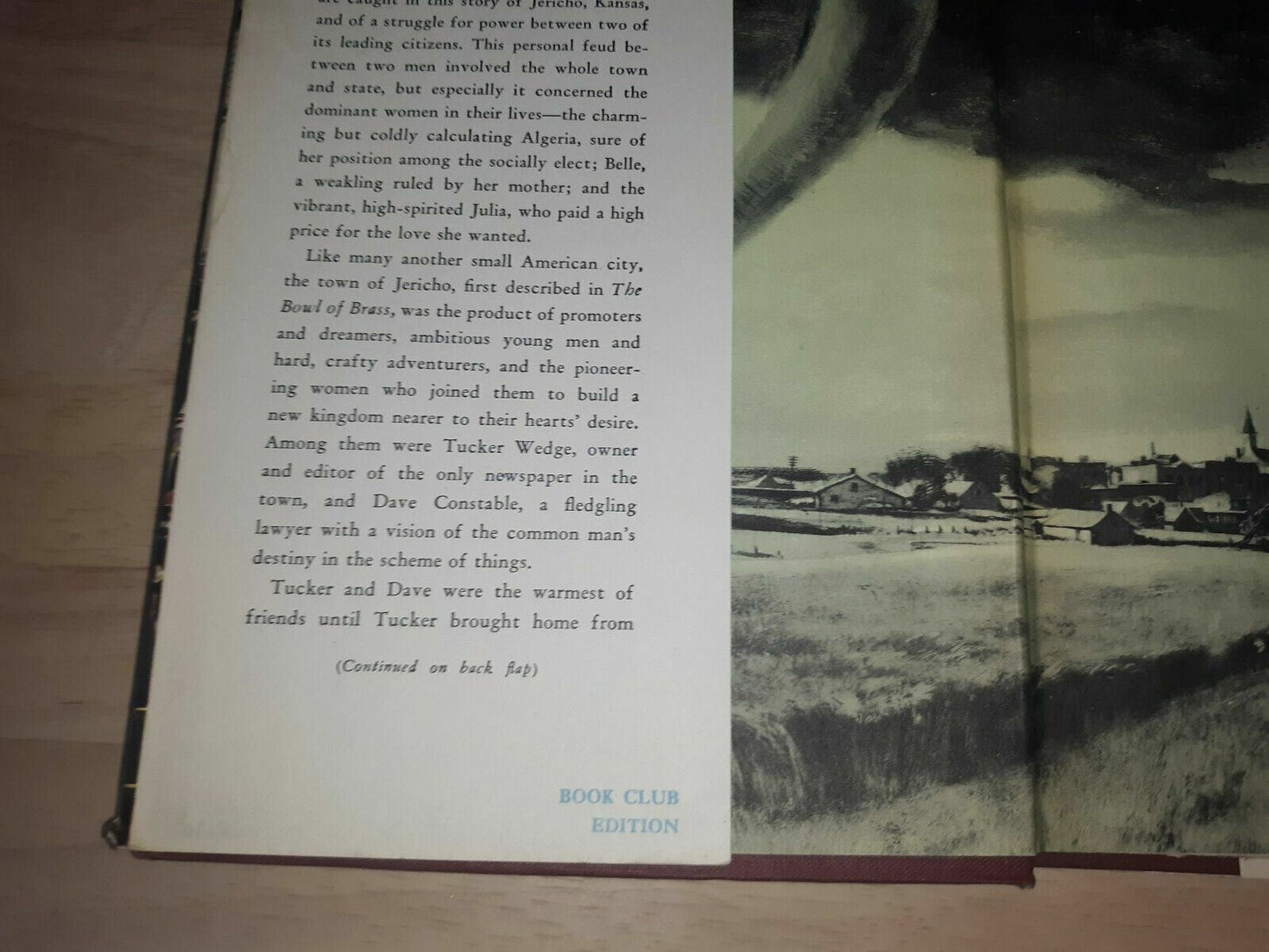 1947 The Walls of Jericho Book by Paul Wellman - Hardcover with Dust Jacket