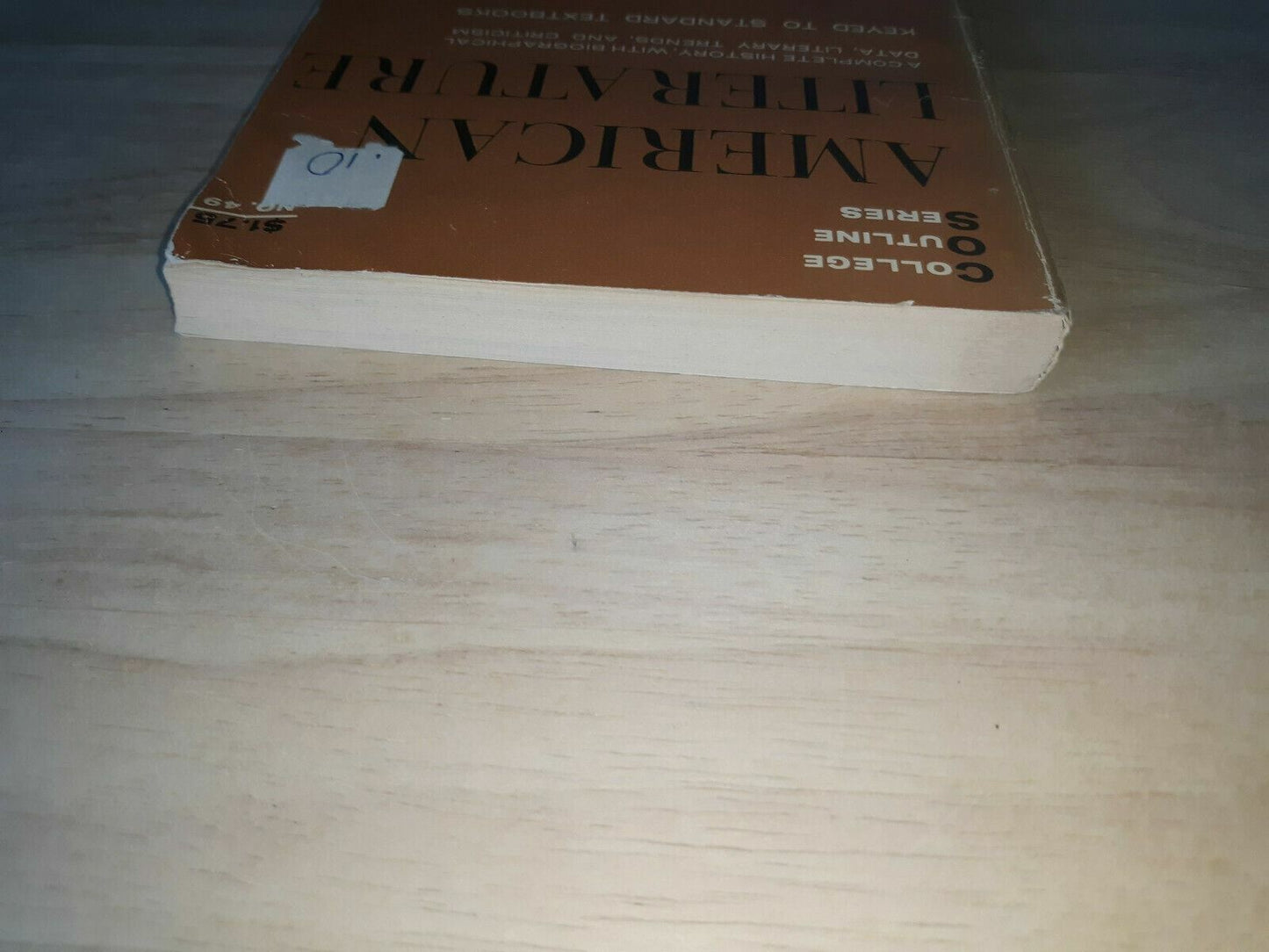 1959 College Outline Series American Literature By Bartholow V Crawford