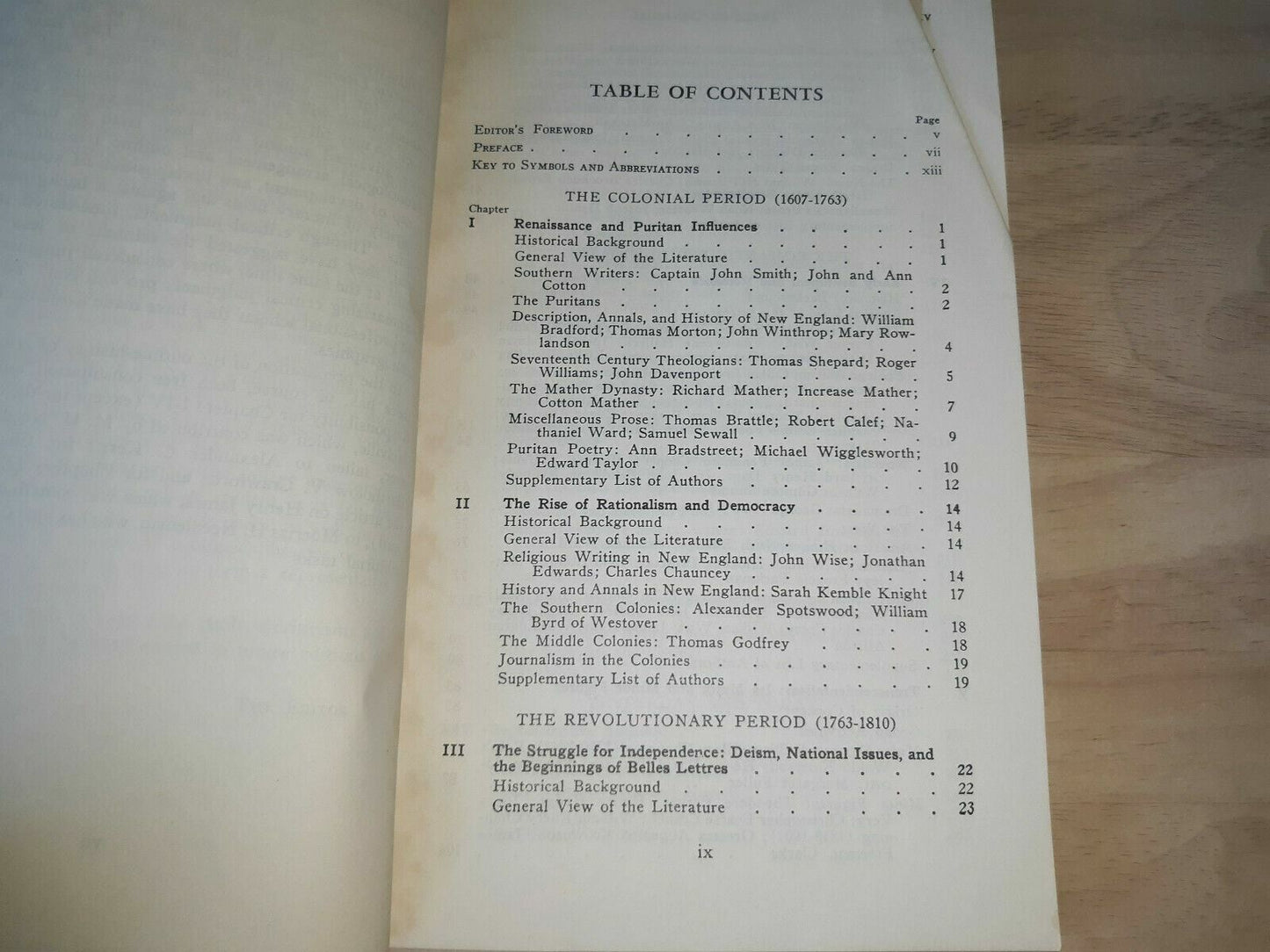 1959 College Outline Series American Literature By Bartholow V Crawford