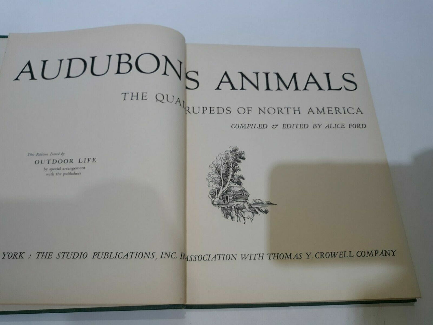 1954 Audubon’s Animals The Quadrupeds Of North America by Alice Ford HC