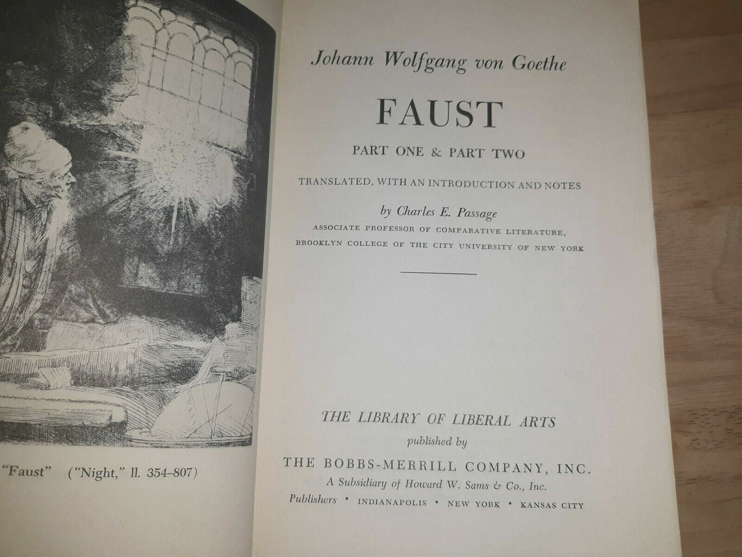 VINTAGE Faust 1 & 2 Parts I & II Goethe Johann 1965