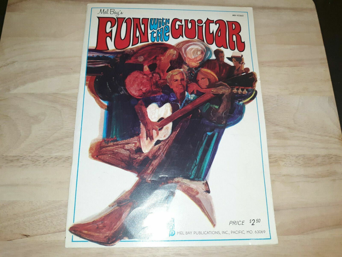 Mel Bay's FUN WITH THE GUITAR Instruction & Music book Easy Songs 1970