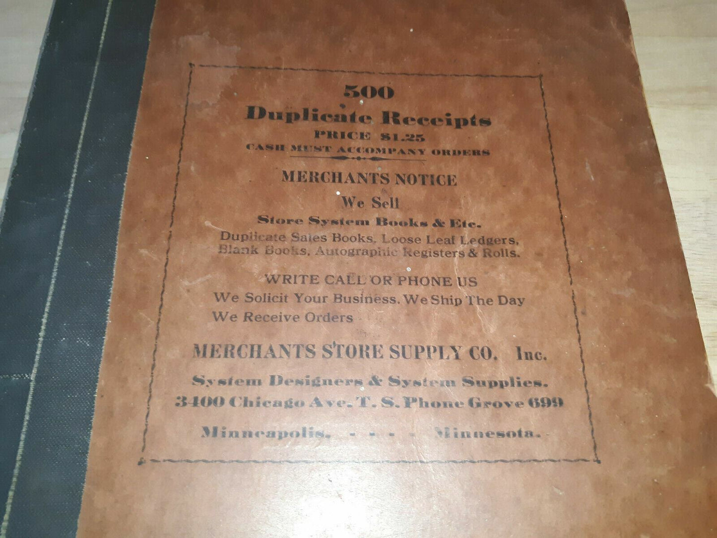 500 Duplicate Receipts Merchants Store Supply Minnesota Missing Some Receipts