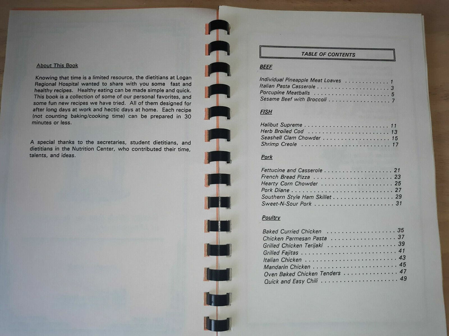 30 Under 30 Cookbook Legion Regional Hospital