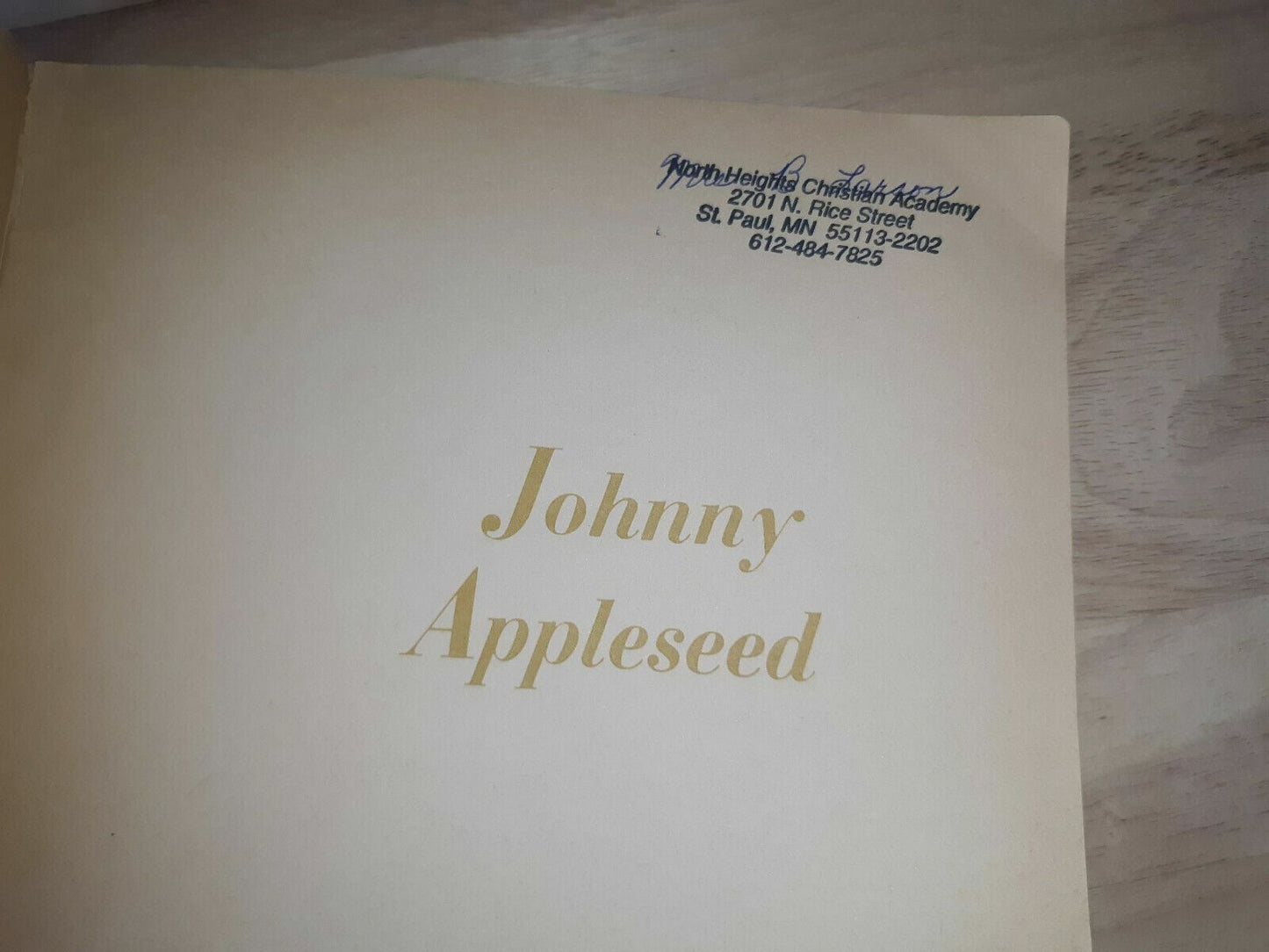 1970 Johnny Appleseed by Eva Moore Scholastic 1st Printing