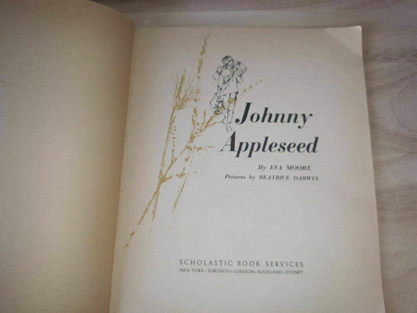 1970 Johnny Appleseed by Eva Moore Scholastic 1st Printing