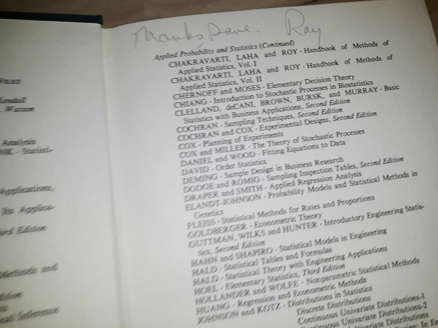 Wiley Series ~ Linear Models by S.R. Searle 1971